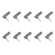 Load image into Gallery viewer, Aluminum Alloy Shell Gold-plated Plug 3.5mm Male To Female Trrs Four-pole 90 Degree Mobile Phone Computer Adapter
