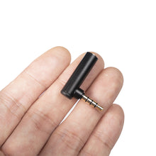 Load image into Gallery viewer, Aluminum Alloy Shell Gold-plated Plug 3.5mm Male To Female Trrs Four-pole 90 Degree Mobile Phone Computer Adapter
