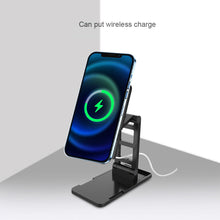 Load image into Gallery viewer, Portable Foldable Desktop Lazy Live Broadcast Chasing Drama Online Class Learning Can Put Wireless Charging Mobile Phone Bracket Stable And Not Shaking
