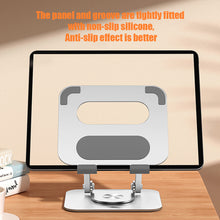 Load image into Gallery viewer, 360-degree Rotating Lift Desktop Folding Bracket Aluminum Alloy Flat Bracket Online Class Live Painting Bracket

