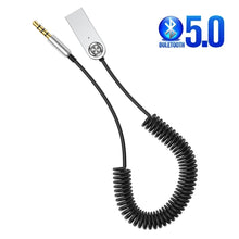 Load image into Gallery viewer, Aux Bluetooth Adapter Dongle Cable For Car 3.5mm Jack Aux Bluetooth 5.0 4.2 4.0 Receiver Speaker Audio Music Receiver
