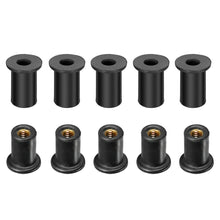 Load image into Gallery viewer, 10Pcs M4/M5 Motorcycle Windshield Rubber Nuts Bolts Screws Modified Fasteners For Kayaking Rubber Well ATV
