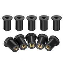 Load image into Gallery viewer, 10Pcs M4/M5 Motorcycle Windshield Rubber Nuts Bolts Screws Modified Fasteners For Kayaking Rubber Well ATV
