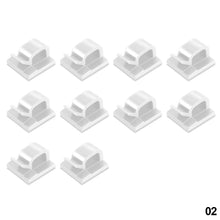 Load image into Gallery viewer, 10Pcs Car Cable Organizer Clips Wire Winder Holder Earphone Mouse Cord Clip Protector USB Cable Management Clips Wire Manager
