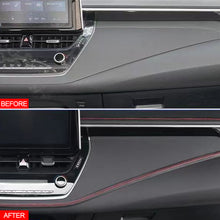 Load image into Gallery viewer, 50cm/2m/4m DIY Car Self-adhesive Decorative Line Flexible Interior Molding Decorative Strip Auto Parts Braided Strip Dashboard Sticker

