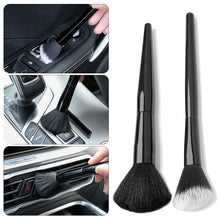 Load image into Gallery viewer, 2Pcs Car Ultra-Soft Detailing Brush Super Soft Auto Interior Detail with Synthetic Bristles Duster Brush for Dash Air Outlet Wheel
