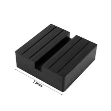 Load image into Gallery viewer, Universal Portable Car Lift Jack Stand Rubber Pads Black Rubber Slotted Floor Jack Pad Frame Rail Adapter
