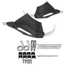 Load image into Gallery viewer, Carbon Fibre Pair Motorcycle Hand Handlebar Handle Bar Guards Handguard For Motocross Dirt Bike Pit Bike Hand Guard
