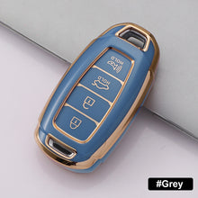 Load image into Gallery viewer, TPU Car Key Fob Case Key Fob Cover for Hyundai i30 Ix35 KONA Encino Solaris Azera Grandeur Ig Accent Santa Fe Palisade Keyless
