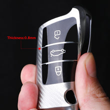 Load image into Gallery viewer, For VW Volkswagen Golf 7 MK7 Tiguan MK2 For SEAT Ateca Leon FR 2 Ibiza For Skoda Octavia A7 Tpu Carbon Filber Car Key Case Cover
