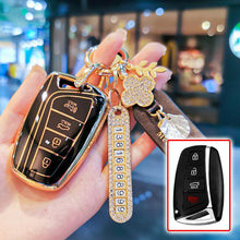 Load image into Gallery viewer, TPU Car Key Case Shell For Hyundai Santa Fe Sport Ix45 Equus Centennial Genesis G80 Grandeur Azera 2013-2016 Keyless Accessories
