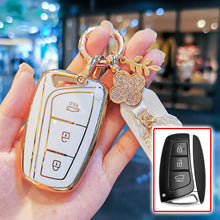 Load image into Gallery viewer, TPU Car Key Case Shell For Hyundai Santa Fe Sport Ix45 Equus Centennial Genesis G80 Grandeur Azera 2013-2016 Keyless Accessories
