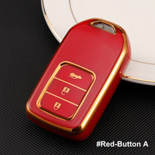 Load image into Gallery viewer, TPU Car Remote Key Case Cover Protector Shell Fob For Honda CRV CR-V Fit Civic Accord HR-V HRV City Odyssey XR-V Accessories

