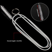 Load image into Gallery viewer, Stainless Steel Car Drain Dredge Cleaning Scrub Brush Sunroof Door Windshield Cleaning Brush Auto Drain Hole Pipe Clean Brush
