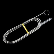 Load image into Gallery viewer, Stainless Steel Car Drain Dredge Cleaning Scrub Brush Sunroof Door Windshield Cleaning Brush Auto Drain Hole Pipe Clean Brush
