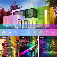 Load image into Gallery viewer, 60led/m LED Strip Light 3528SMD TV Backlight IR 44 Key Remote Control Wall Flexible Background Light Led Lighting RGB Tape Party Decoration Light String
