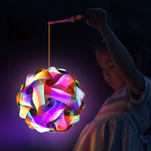 Load image into Gallery viewer, DIY Handheld Lantern Lamp Kids Holiday Christmas LED Light Laser Effect Night Light Children Girl Birthday Party Gifts Home Decoration Lantern Lamp Props
