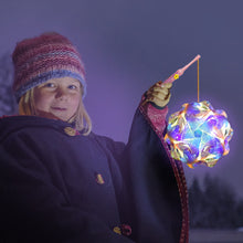 Load image into Gallery viewer, DIY Handheld Lantern Lamp Kids Holiday Christmas LED Light Laser Effect Night Light Children Girl Birthday Party Gifts Home Decoration Lantern Lamp Props
