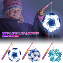 Load image into Gallery viewer, DIY Handheld Lantern Lamp Kids Holiday Christmas LED Light Laser Effect Night Light Children Girl Birthday Party Gifts Home Decoration Lantern Lamp Props
