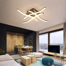 Load image into Gallery viewer, Modern Cross Shape LED Ceiling Lights Home Decoration Ceiling Lamp Living Room Dining Room Bedroom Children's Room Chandelier
