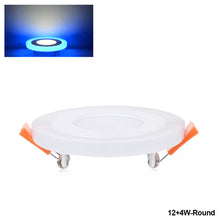 Load image into Gallery viewer, Dual Color Acrylic LED Recessed Ceiling Panel Down Lights Ultra Thin Lamp for Indoor Office Lighting Blue White Light Color

