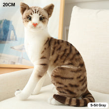 Load image into Gallery viewer, Lifelike Siamese Cats Plush Toy Simulation American Shorthair Cat Stuffed Doll Pet Toys Home Decor Gifts For Kids Birthday
