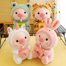 Load image into Gallery viewer, 1pc 25cm Pink Pig Plush Toy Cosplay Unciorn Frog Tiger Bunny Cuddly Plushie Baby Appease Doll Birthday Gift Home Decor for Children Kids

