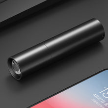 Load image into Gallery viewer, USB Rechargeable Mini Flashlight Waterproof LED Flashlight Telescopic Powerful Torch Lamp Outdoor Work Zoom Portable Torch
