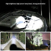 Load image into Gallery viewer, USB Rechargeable Mini Flashlight Waterproof LED Flashlight Telescopic Powerful Torch Lamp Outdoor Work Zoom Portable Torch

