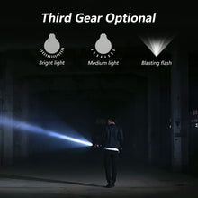 Load image into Gallery viewer, 3 Lighting Mode Mini LED Flashlight USB Rechargeable Waterproof Torch Telescopic Zoom Portable Torch for Night Camping Hiking
