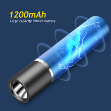 Load image into Gallery viewer, 3 Lighting Mode Mini LED Flashlight USB Rechargeable Waterproof Torch Telescopic Zoom Portable Torch for Night Camping Hiking
