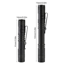 Load image into Gallery viewer, Mini Pen-shaped Flashlight Pen Light With Clip Aluminum Alloy Waterproof LED Flashlight For Learning for Camping Hiking Gift
