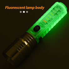 Load image into Gallery viewer, Strong Light LED Flashlight Mini Flashlight USB Rechargeable Magnet UV Light Multifunction Portable Pocket Lights for Camping
