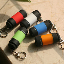Load image into Gallery viewer, Mini Keychain Flashlight Pocket Torch USB Rechargeable LED Light Flashlight Lamp Waterproof Strong Light Small Flashlight Key Ring
