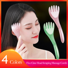 Load image into Gallery viewer, Five Claw Head Massager Scalp Gua Sha Meridians Massag Comb Body Neck Leg Head Scraping Stick Massager Scraping Claw Massager
