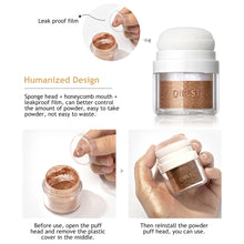 Load image into Gallery viewer, Highlighter Powder Brighten Repair Appearance Body Glitter Powder Shimmer Contour clavicle Sparkling Makeup Face Eye Body Highlight
