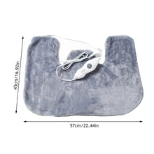 Load image into Gallery viewer, Winter Electric Heating Plush Pad Shoulder Neck Back Heating Pad Warmer Heat Therapy Pain Relief Temperature Heating Blanket
