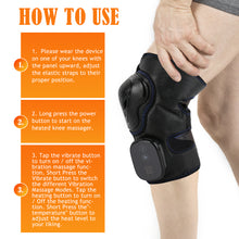 Load image into Gallery viewer, Electric Physiotherapy Warm Keeping Heating Knee Warmer Massage Old Cold Leg Vibration Massage Hot Compress Knee Protector
