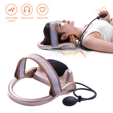 Load image into Gallery viewer, Portable Electric Neck Massager Heating Kneading Shoulder Cervical Massage Pillow Inflation Neck Relaxation Vibration Massager
