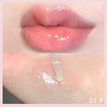 Load image into Gallery viewer, Transparent Water Glossy Lip Glaze Mirror Water Lip Gloss Lip Oil Lasting Lip Glaze Lipstick Clear Glitter Primer Hydrating Makeup
