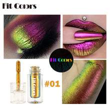 Load image into Gallery viewer, Shiny Metallic Glossy Face Makeup Liquid Eyeshadow Flash Lipgloss Metallic Lipstick Chameleons Eye Glitter Women Cosmetics
