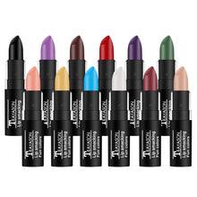 Load image into Gallery viewer, Waterproof Velvet Matte Black White Lipstick Lasting Solid Pigment Lipstick Christmas Halloween Party Lip Makeup Cosmetics
