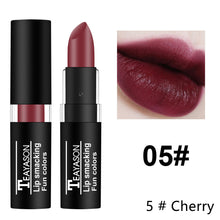 Load image into Gallery viewer, Waterproof Velvet Matte Black White Lipstick Lasting Solid Pigment Lipstick Christmas Halloween Party Lip Makeup Cosmetics
