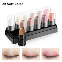 Load image into Gallery viewer, 12 Colors Waterproof Eyeshadow Pen Set Highlighter Stick Long Lasting Glitter Shimmer Eye Shadow Pen Eyes Makeup Cosmetics
