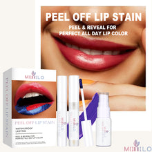 Load image into Gallery viewer, Liquid Blading Peel Reveal Lip Color Kit Amazing Peel Off Liquid Lipstick Long Lasting Tear Off Lip Gloss Lip Stain Kit
