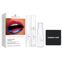 Load image into Gallery viewer, Liquid Blading Peel Reveal Lip Color Kit Amazing Peel Off Liquid Lipstick Long Lasting Tear Off Lip Gloss Lip Stain Kit

