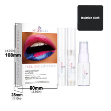 Load image into Gallery viewer, Liquid Blading Peel Reveal Lip Color Kit Amazing Peel Off Liquid Lipstick Long Lasting Tear Off Lip Gloss Lip Stain Kit
