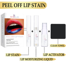Load image into Gallery viewer, Liquid Blading Peel Reveal Lip Color Kit Amazing Peel Off Liquid Lipstick Long Lasting Tear Off Lip Gloss Lip Stain Kit
