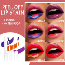 Load image into Gallery viewer, Liquid Blading Peel Reveal Lip Color Kit Amazing Peel Off Liquid Lipstick Long Lasting Tear Off Lip Gloss Lip Stain Kit
