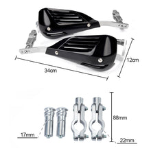 Load image into Gallery viewer, Pair 22mm 7/8" Universal Motorcycle Hand Handlebar Handle Bar Guards Handguard Turn Signal Lamp Motocross Dirt Bike
